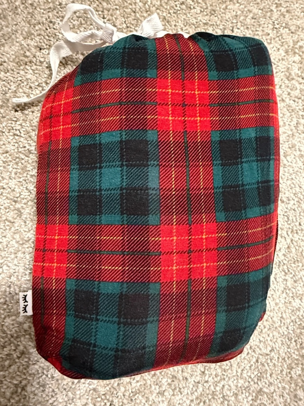 Little Sleepies Plaid Fitted Crib Sheet - Red and Green